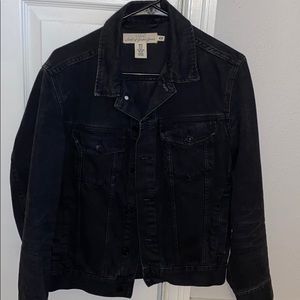 Men Black Denim Jacket